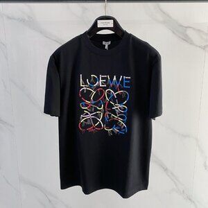 Loewe Colorful Tassel Logo-Print Short-Sleeve T-Shirt